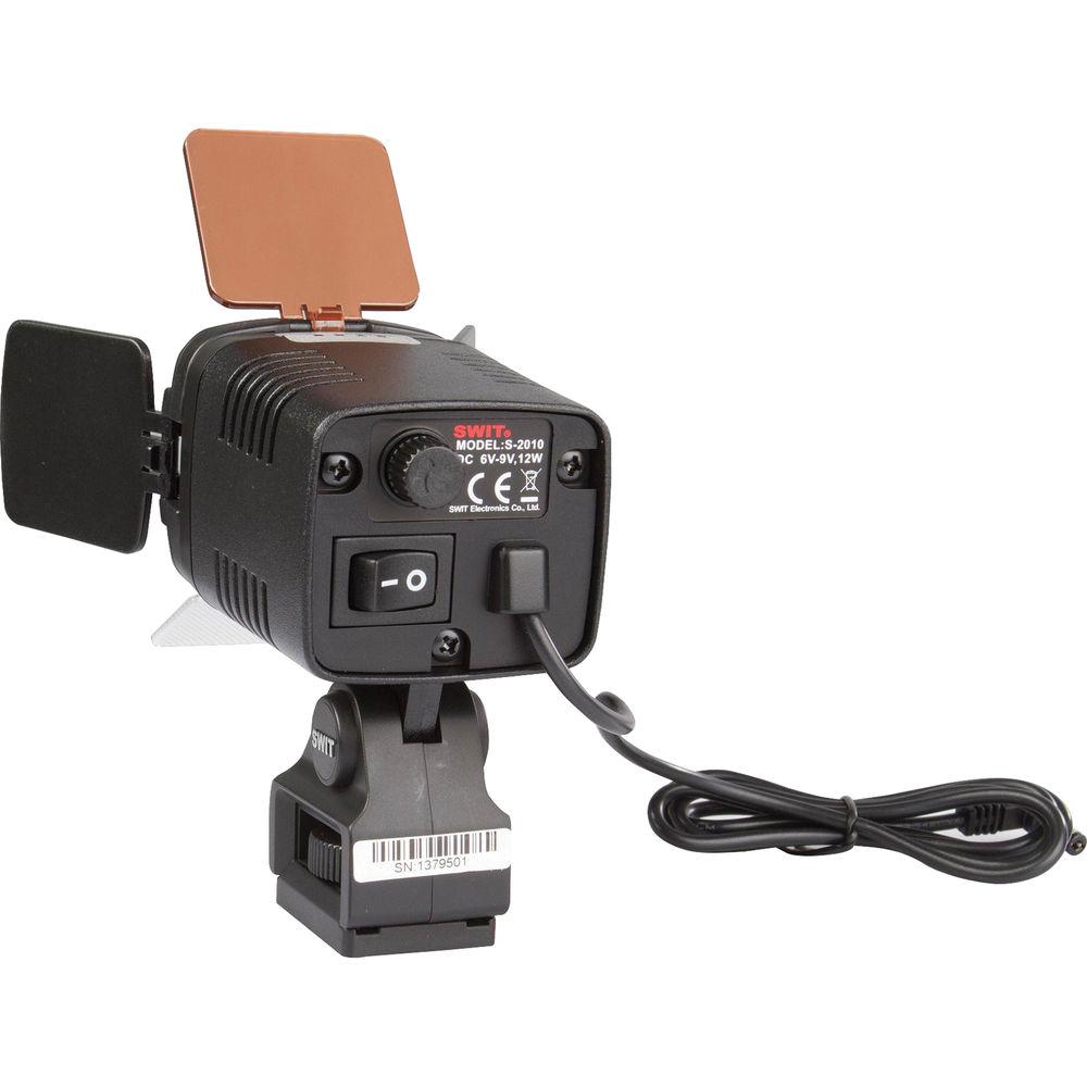 SWIT S-2010 On-Camera LED Light with Pole Power Connector