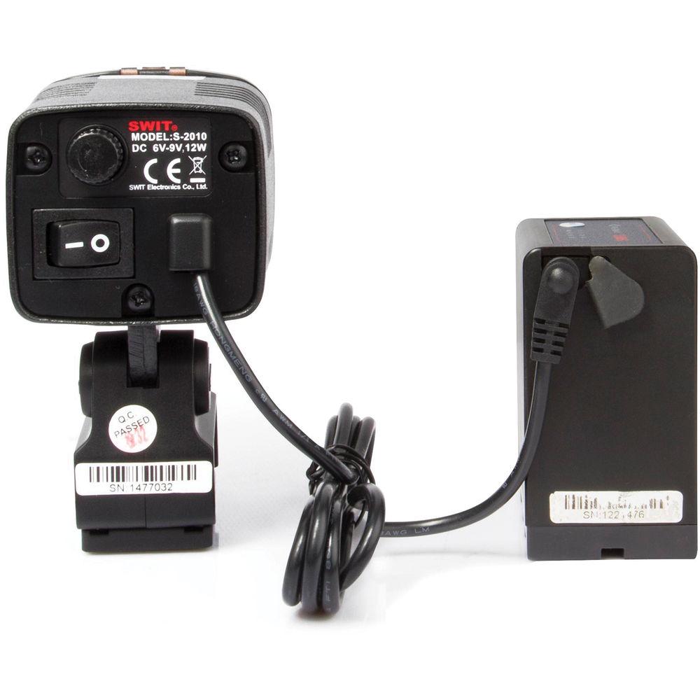 SWIT S-2010 On-Camera LED Light with Pole Power Connector