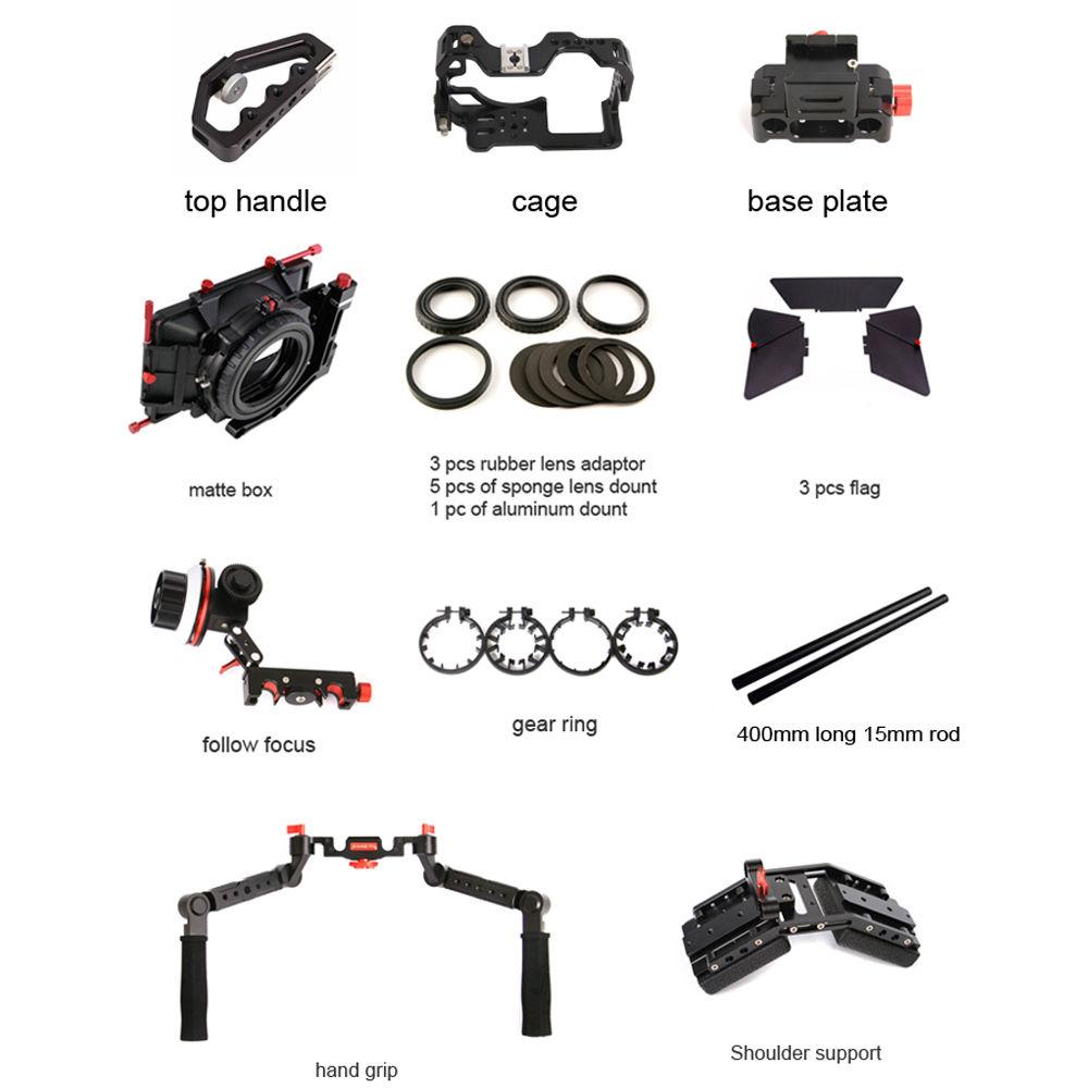 CAME-TV Protective Cage with Dual Handgrip for GH4
