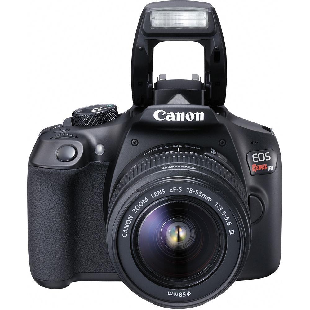 Canon EOS Rebel T6 DSLR Camera with 18-55mm and 75-300mm Lenses Kit