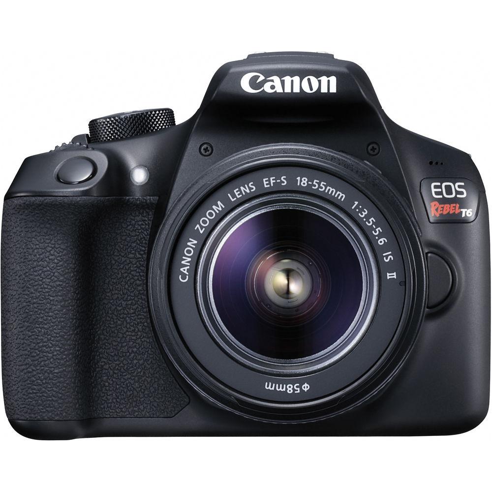 Canon EOS Rebel T6 DSLR Camera with 18-55mm and 75-300mm Lenses Kit