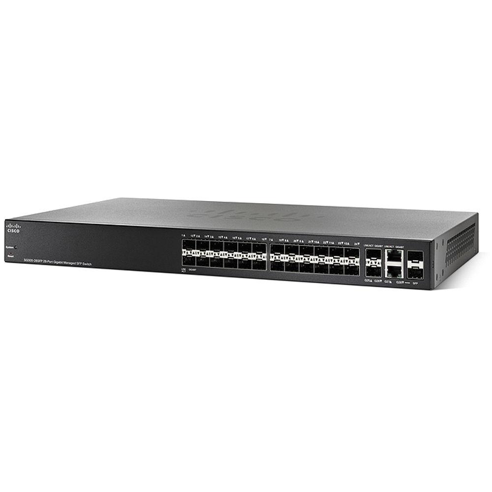 Cisco SG300-28SFP Managed 28-Port 10 100 1000 Gigabit Ethernet Switch