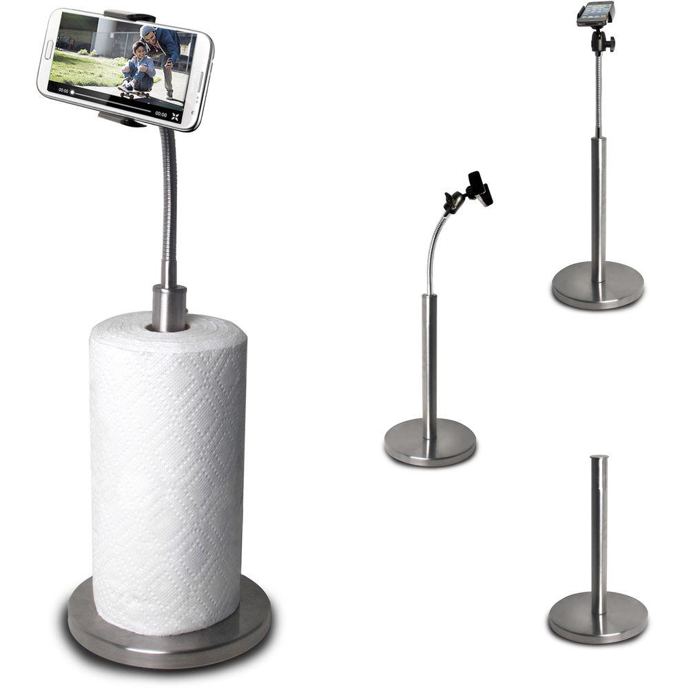 CTA Digital SM-PTH Paper Towel Holder with Gooseneck Stand for Smartphones