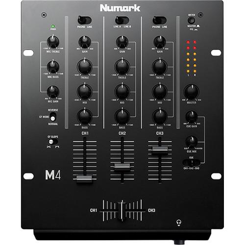 Numark M4 - Three-Channel DJ Mixer with 3-Band EQ