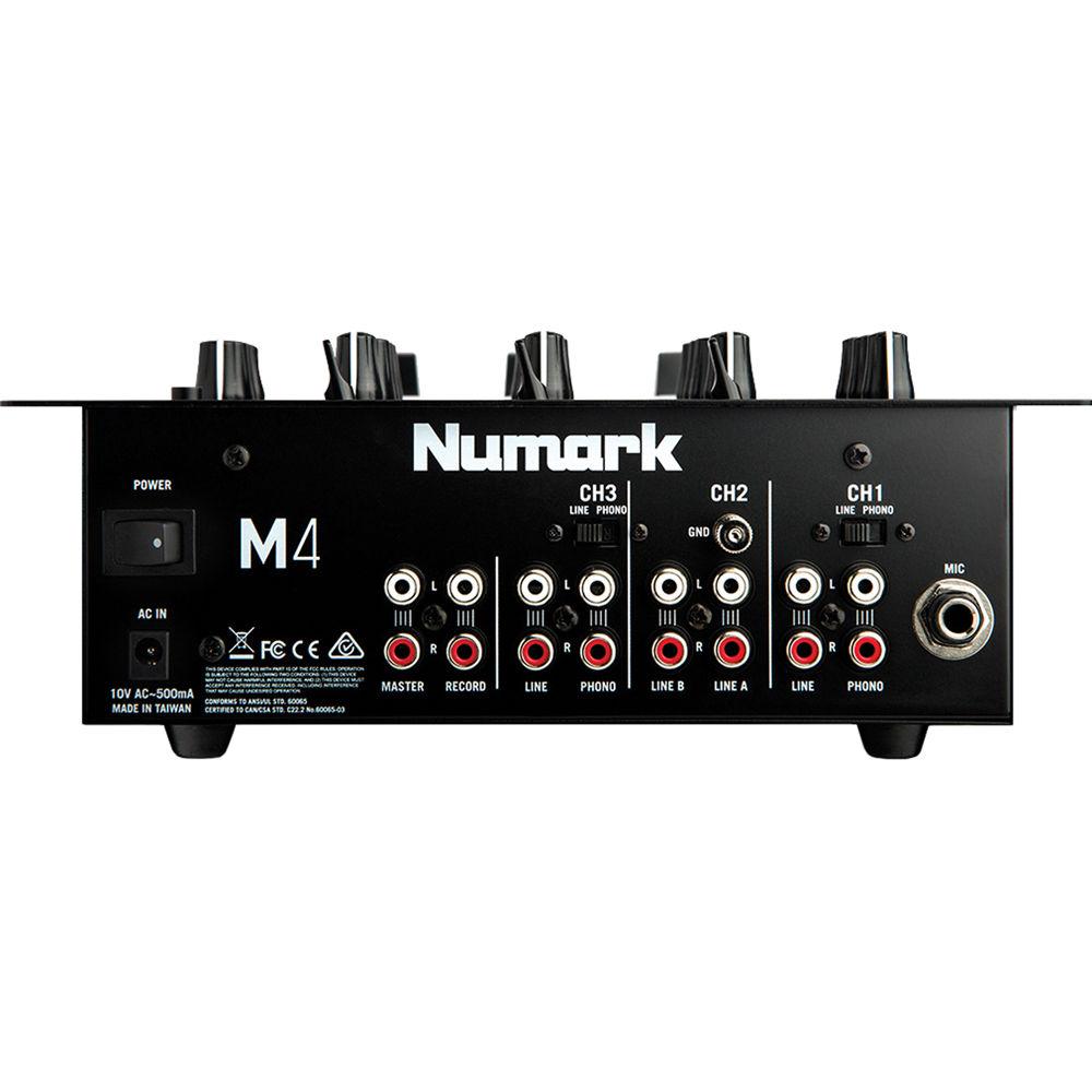 Numark M4 - Three-Channel DJ Mixer with 3-Band EQ