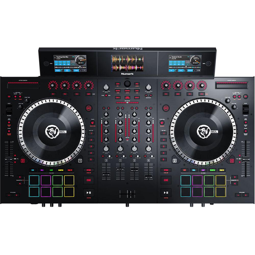 Numark NS7III 4-Deck Serato DJ Controller Mixer with Multiscreen Display