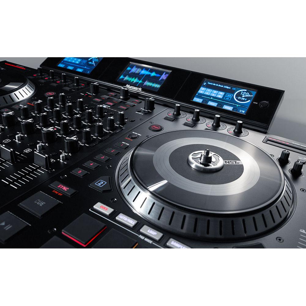 Numark NS7III 4-Deck Serato DJ Controller Mixer with Multiscreen Display
