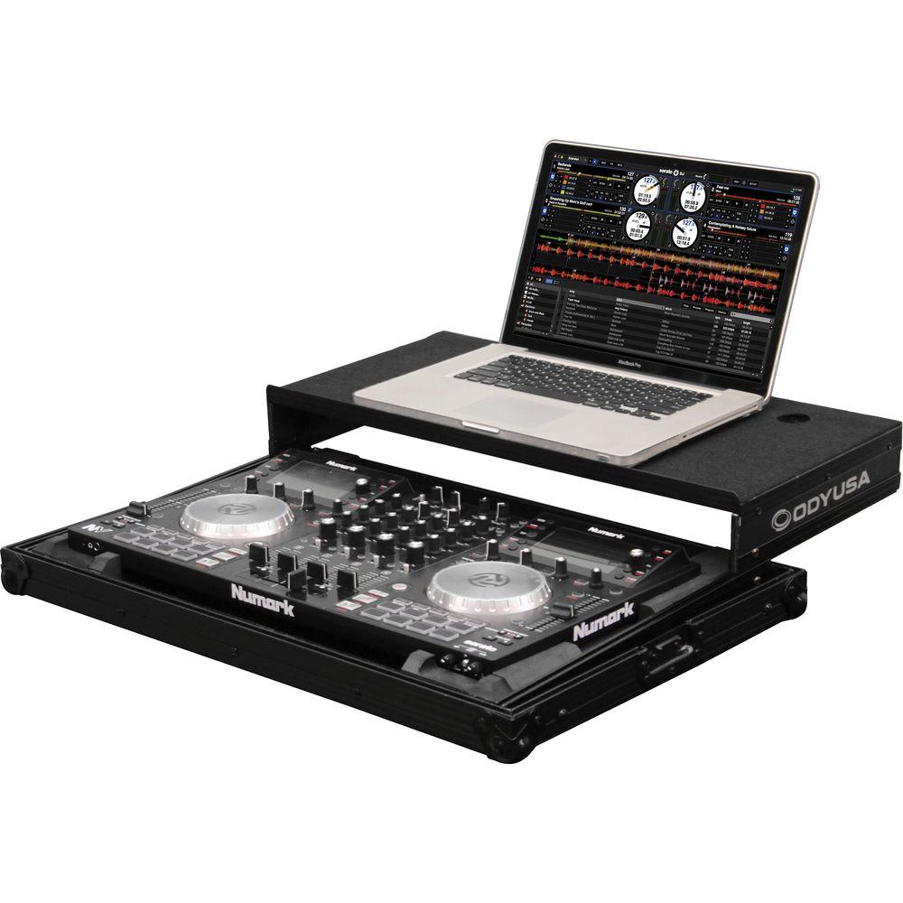 Odyssey Innovative Designs Black Label Low Profile Glide Style Case for Numark NV NVII DJ Controllers
