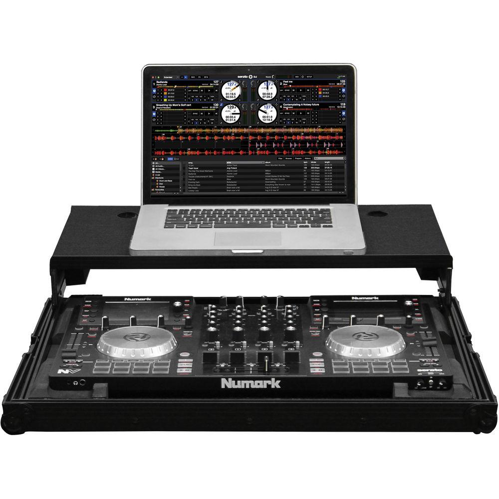 Odyssey Innovative Designs Black Label Low Profile Glide Style Case for Numark NV NVII DJ Controllers