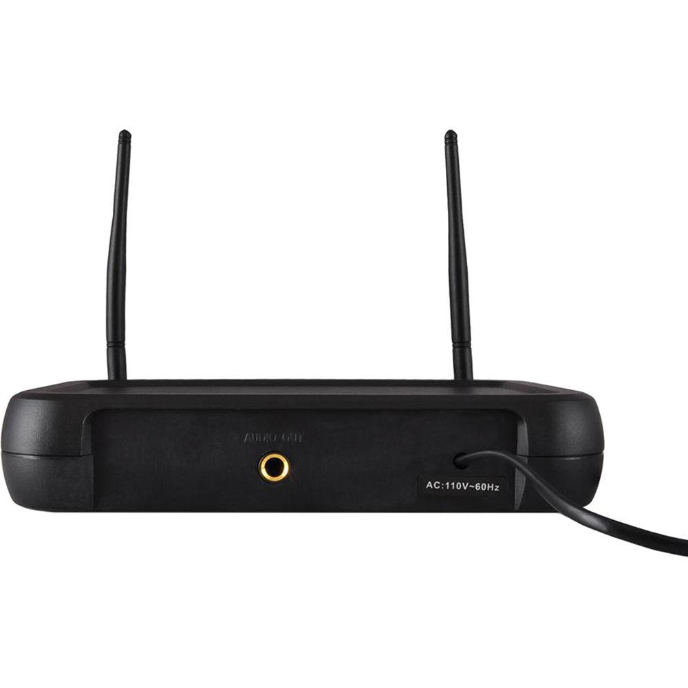 Pyle Pro PDWM2135 VHF Dual-Frequency Wireless System with 2 Handheld Microphones