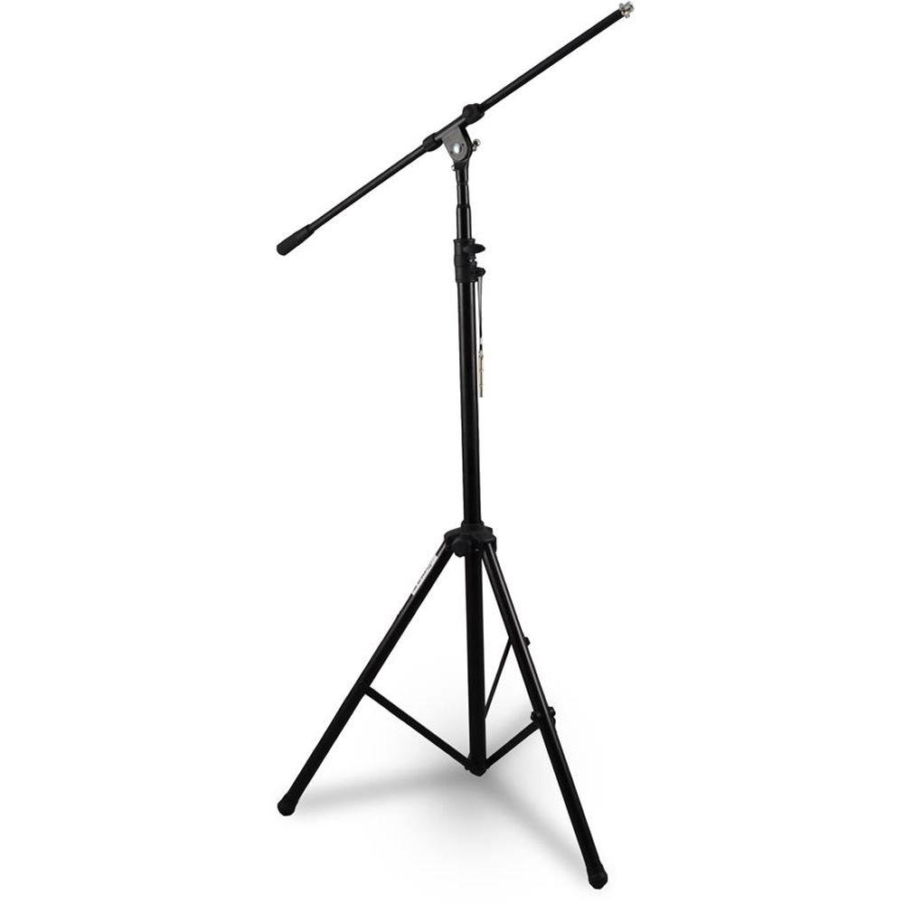 Pyle Pro PMKS56 Heavy-Duty Tripod Mic Stand with Adjustable Height and Extendable Boom