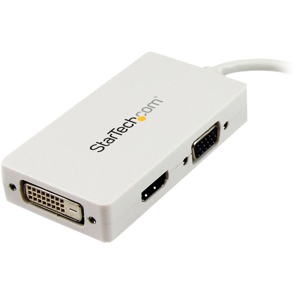 StarTech 3-in-1 Mini DisplayPort to VGA DVI HDMI Travel Converter