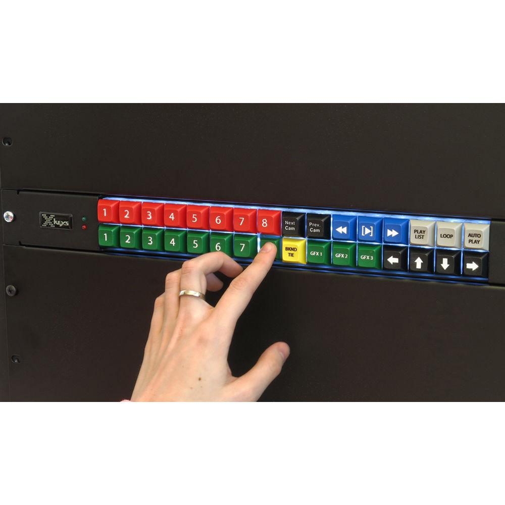 X-keys XKR-32 Rack-Mounted Keys