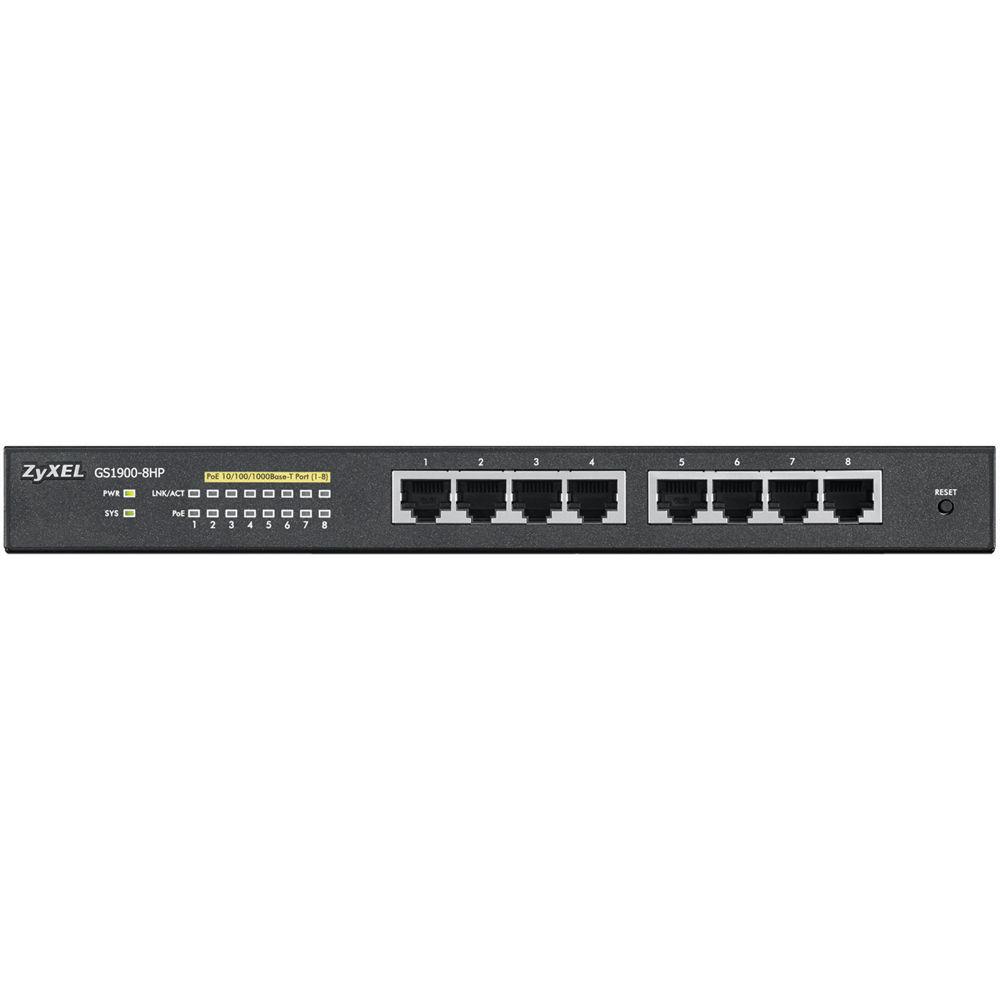 ZyXEL GS1900 Series 8-Port GbE Smart Managed PoE Switch