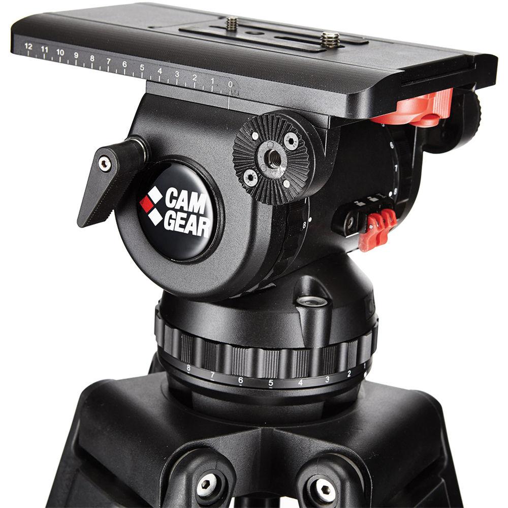 Camgear V25P EFP MLS100 Fluid Head & Carbon-Fiber Tripod Kit