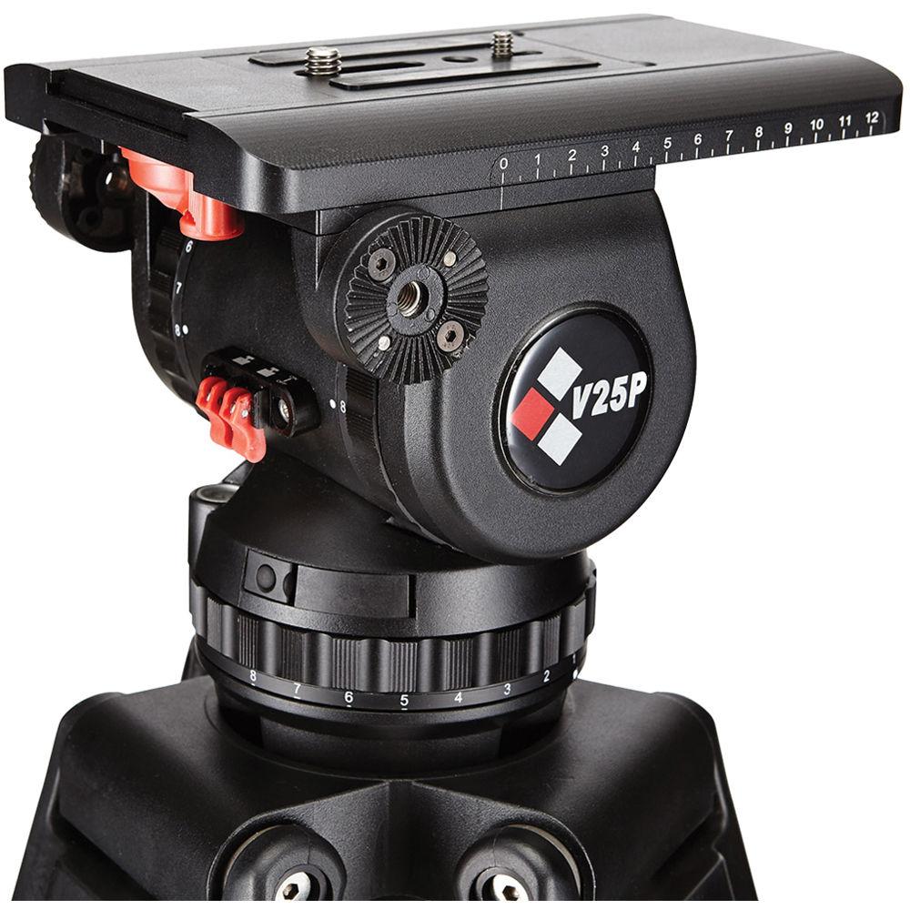 Camgear V25P EFP MLS100 Fluid Head & Carbon-Fiber Tripod Kit