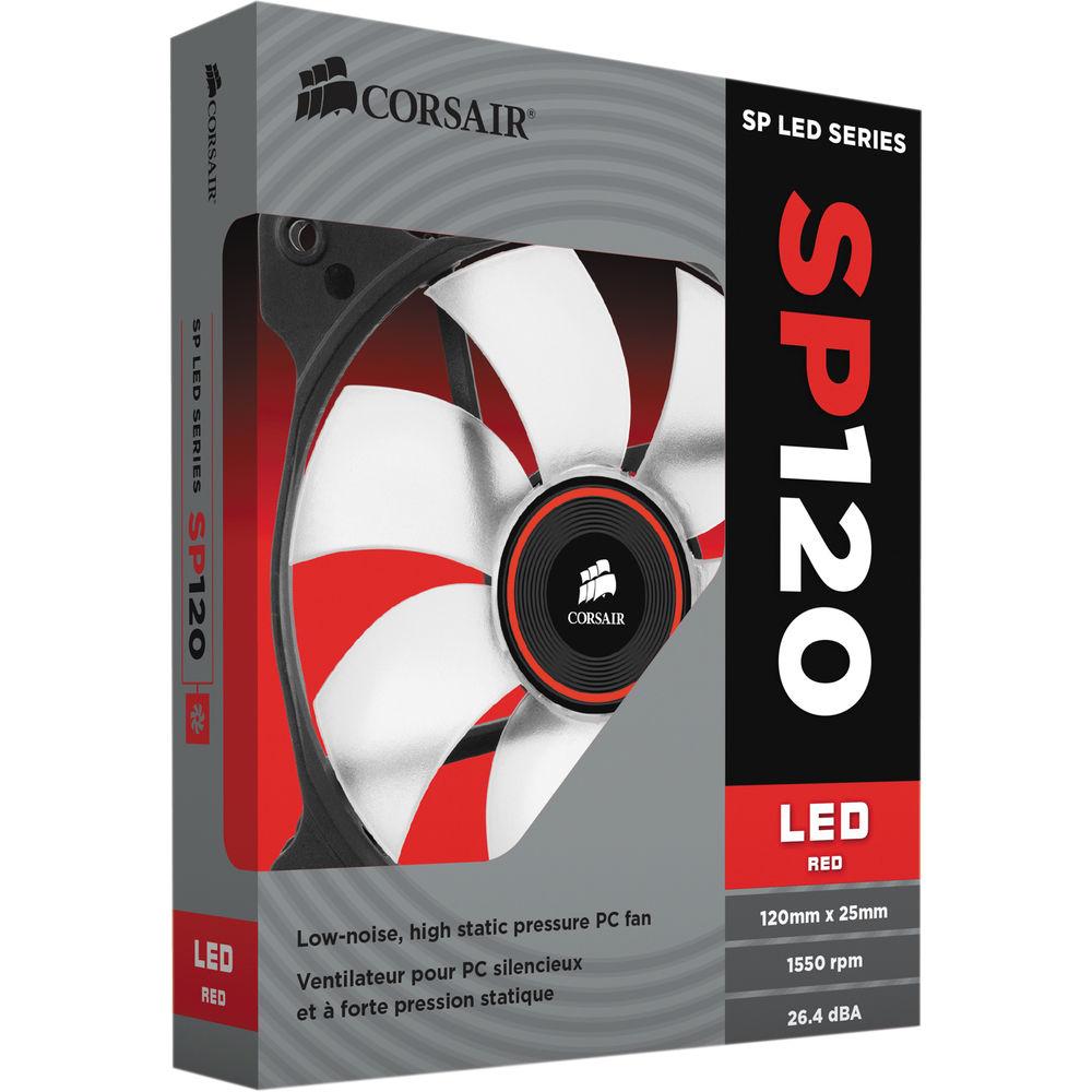 Corsair Air Series SP120 LED Red High Static Pressure 120mm Fan
