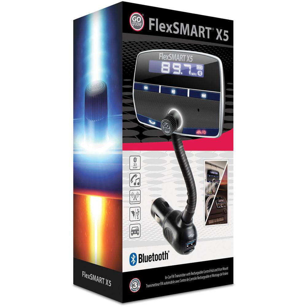 GOgroove FlexSMART X5 Bluetooth FM Transmitter, GOgroove, FlexSMART, X5, Bluetooth, FM, Transmitter