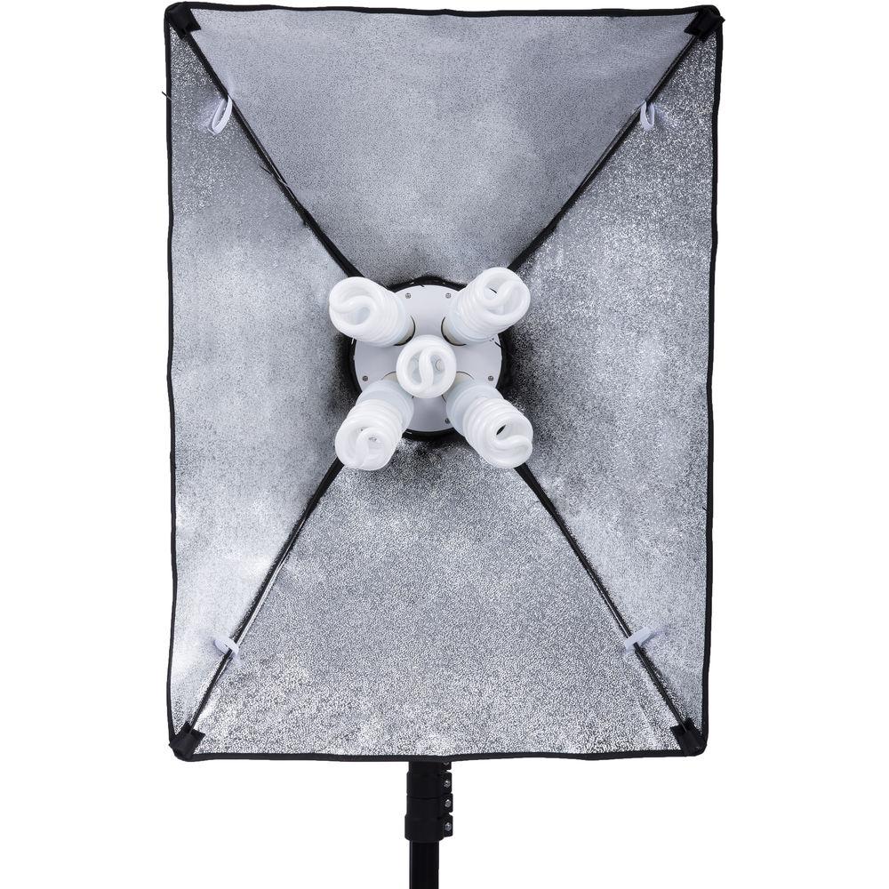 Interfit F5 Three-Head Fluorescent Lighting Kit with Boom Arm