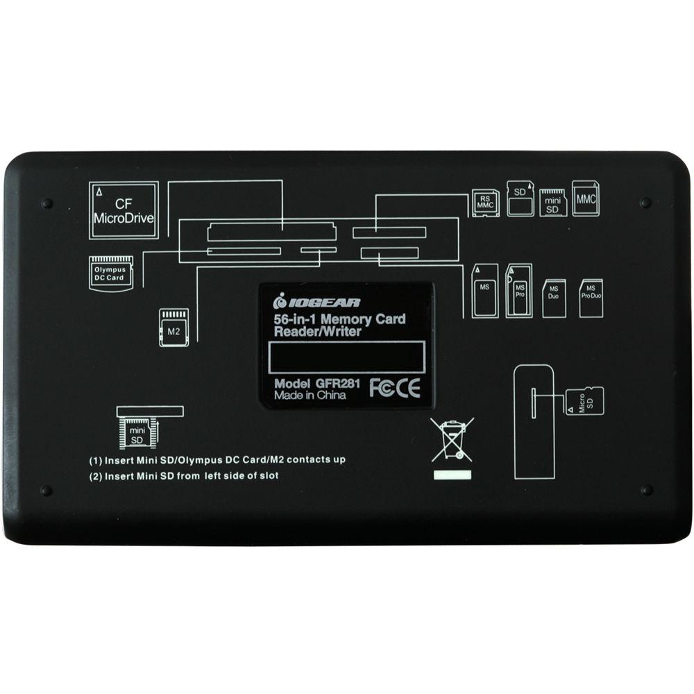 IOGEAR GFR281W6 56-in-1 Memory Card Reader Writer