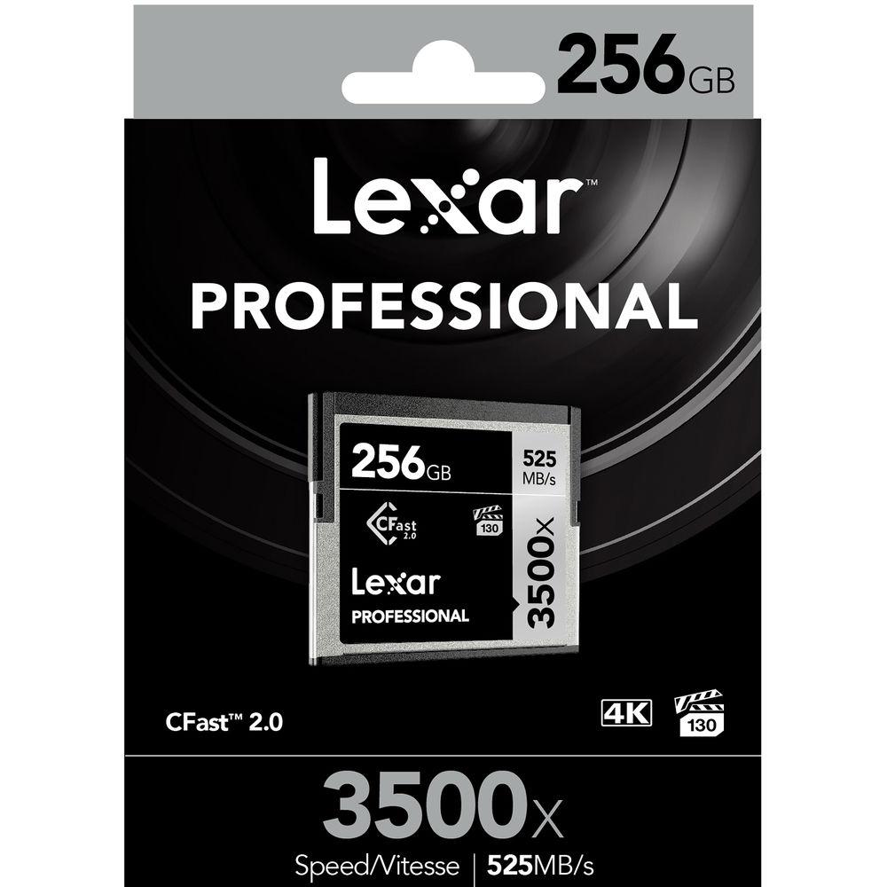 Lexar 256GB Professional 3500x CFast 2.0 Memory Card