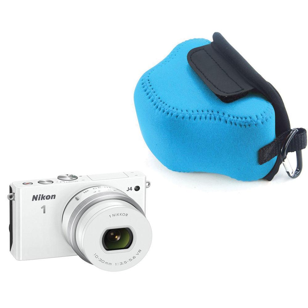 MegaGear MG384 Ultra-Light Neoprene Case for Nikon 1 J4 with 10-30mm