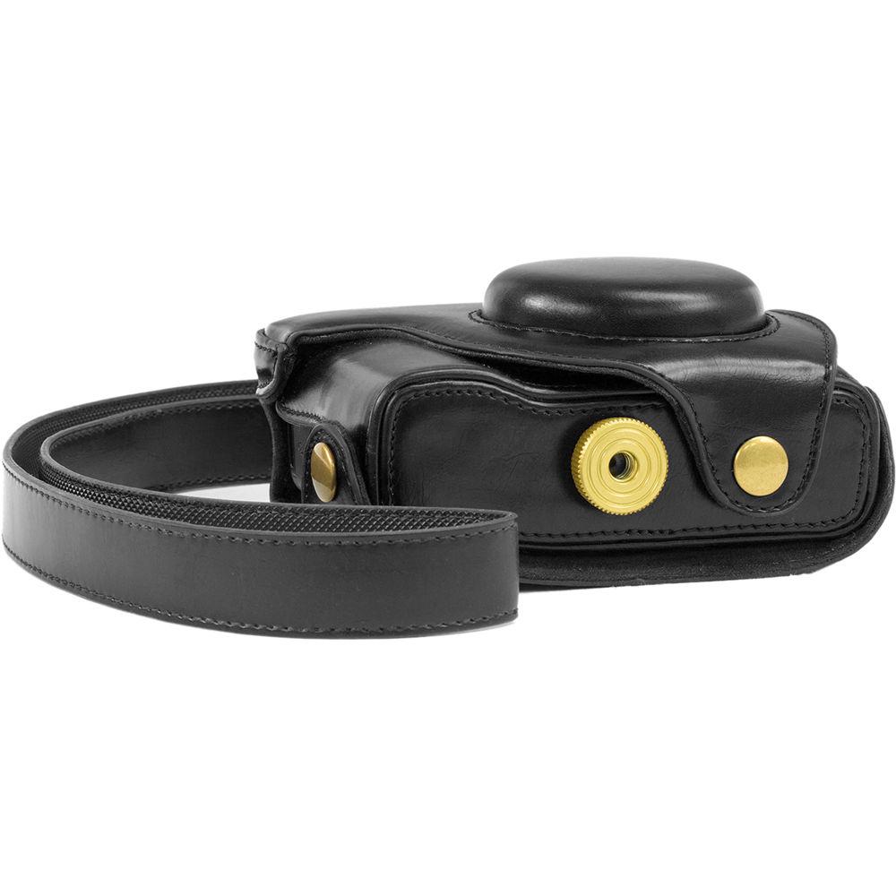 MegaGear PU Leather Camera Case and Strap for Canon PowerShot G16