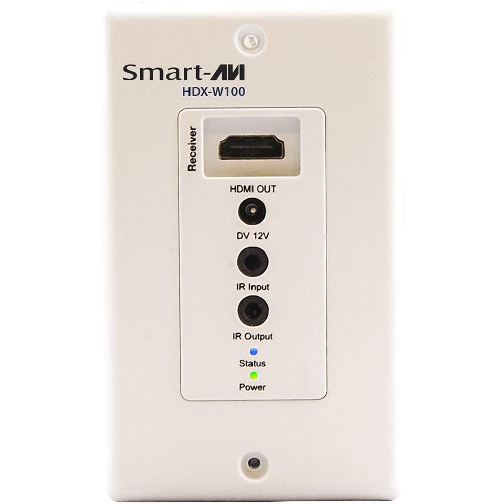 Smart-AVI HDX-W100S HDMI over Cat5e 6 with IR Wall Plate Extender Set