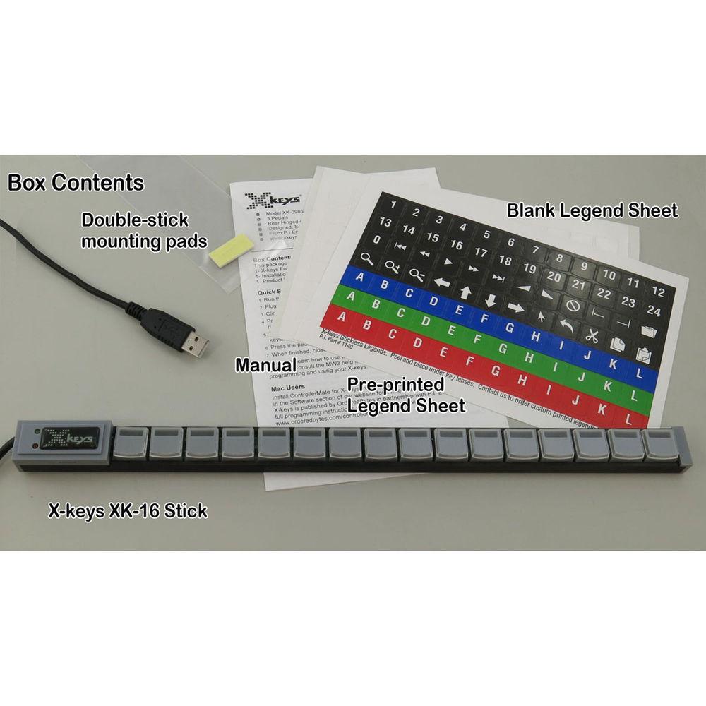 X-keys 16-Key Stick for KVM Control