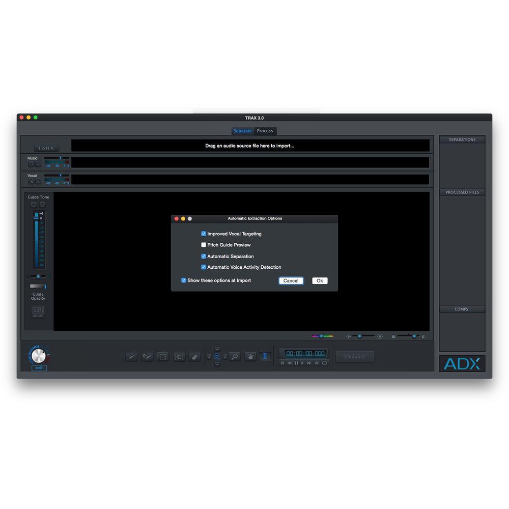 AUDIONAMIX ADX TRAX PRO 3 - Non-Destructive Audio Source Separation Software