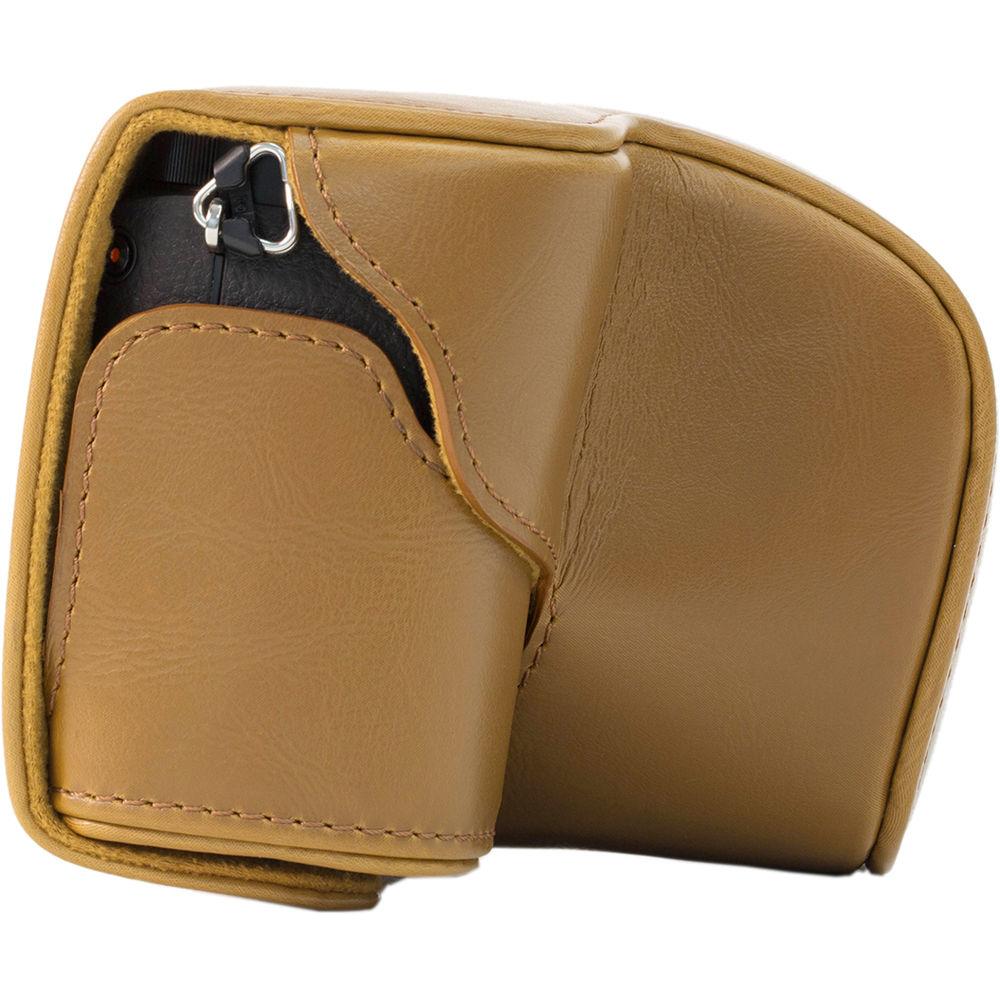 MegaGear Ever Ready PU Leather Case and Strap for Sony Alpha a5100, a5000 with 16-50mm Lens