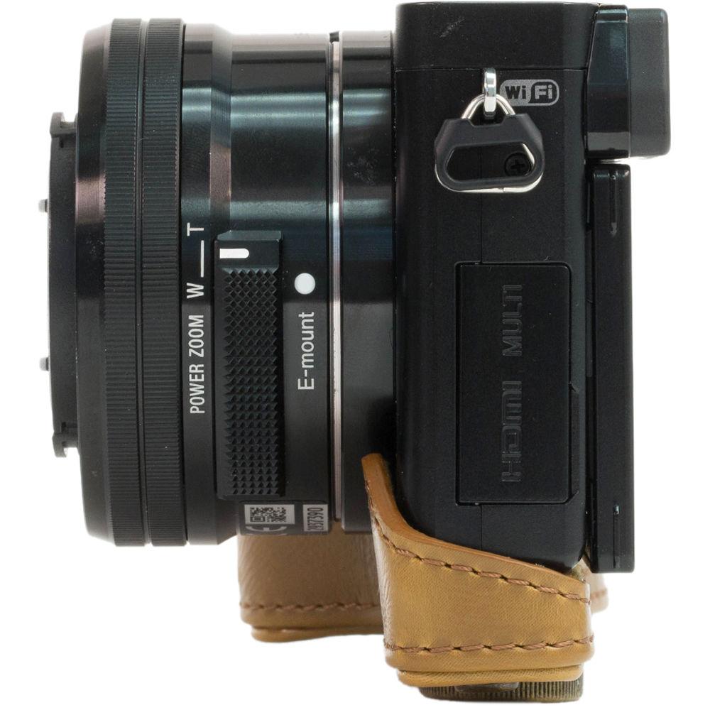 MegaGear Ever Ready PU Leather Case and Strap for Sony Alpha a5100, a5000 with 16-50mm Lens