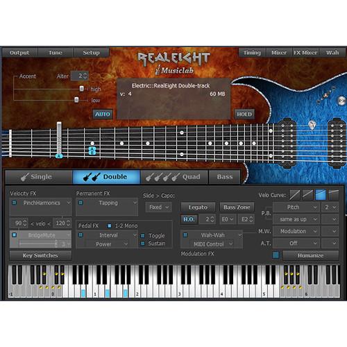 MusicLab RealEight - 8-String Electric Guitar Virtual Instrument