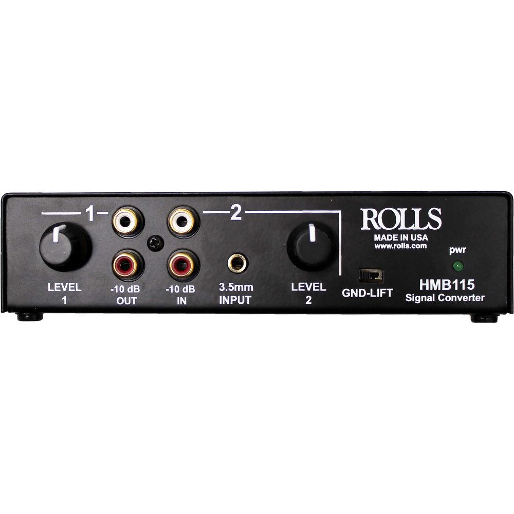 Rolls HMB115 2-Channel Stereo Analog Audio Balanced to from Unbalanced Signal Converter