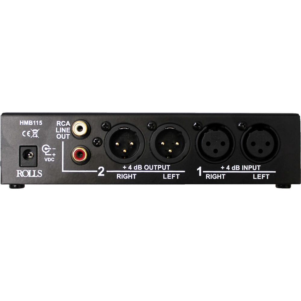 Rolls HMB115 2-Channel Stereo Analog Audio Balanced to from Unbalanced Signal Converter