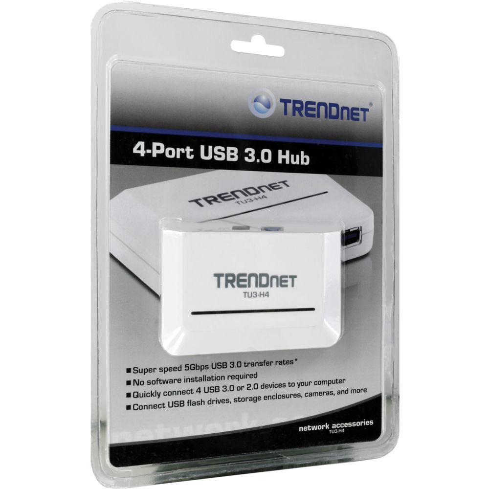 TRENDnet TU3-H4 4-Port USB 3.0 Hub
