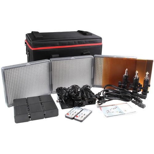 Aputure Amaran 3-Point 2-Daylight Spot, 1-Bi-Color Flood HR672 3-Light Kit
