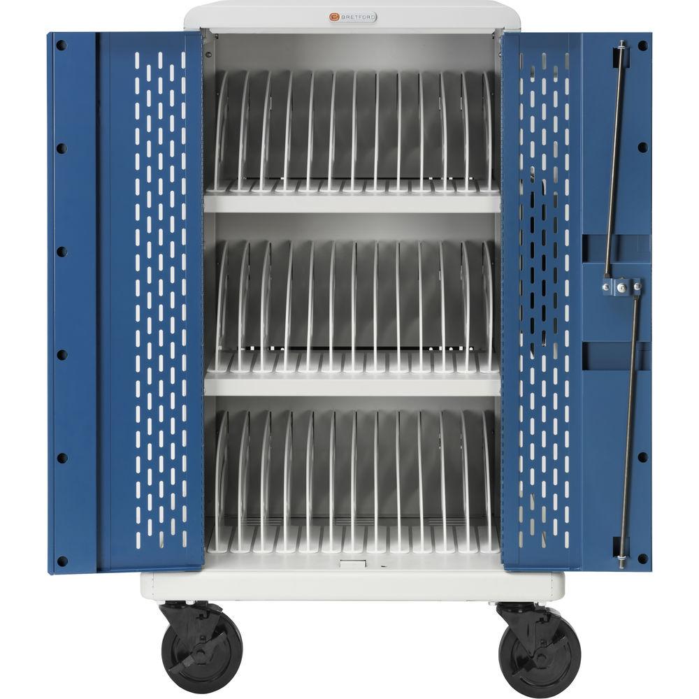 Bretford Core MS Store & Charge Cart with Rollers for 36 Chromebook Devices