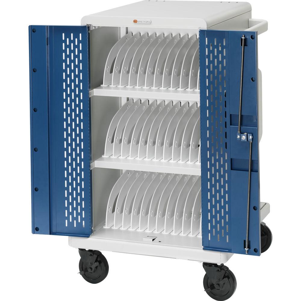 Bretford Core MS Store & Charge Cart with Rollers for 36 Chromebook Devices