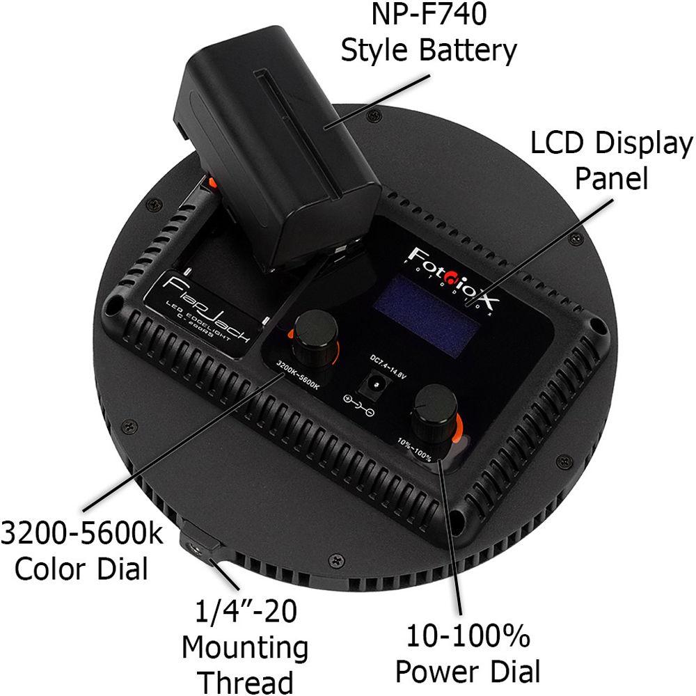 FotodioX C-200RS FlapJack LED Bi-Color Edge Light