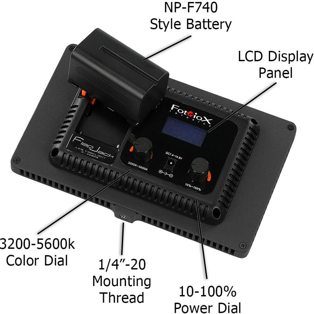 FotodioX C-208AS FlapJack LED Bi-Color Edge Light