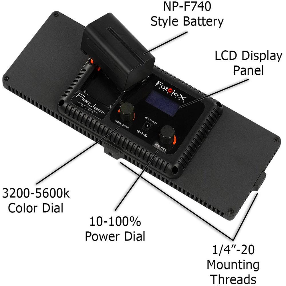 FotodioX C-218AS FlapJack LED Bi-Color Edge Light