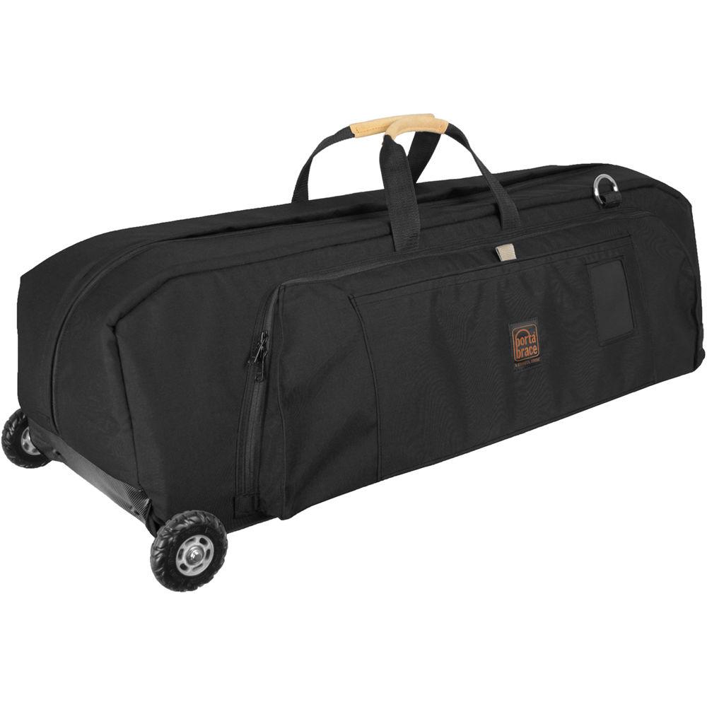 Porta Brace Wheeled C-Stand Carrying Case with CS-B9 Accessory Pouch and SAN-2B Sand Bag for Up to 37" C-Stand