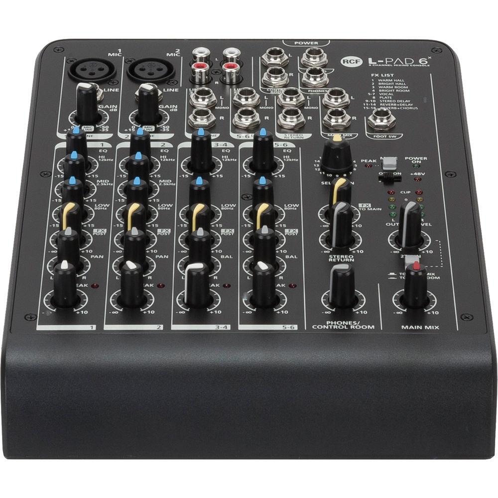 RCF LIVEPAD L-PAD 6X 6-Channel Mixing Console with Effects