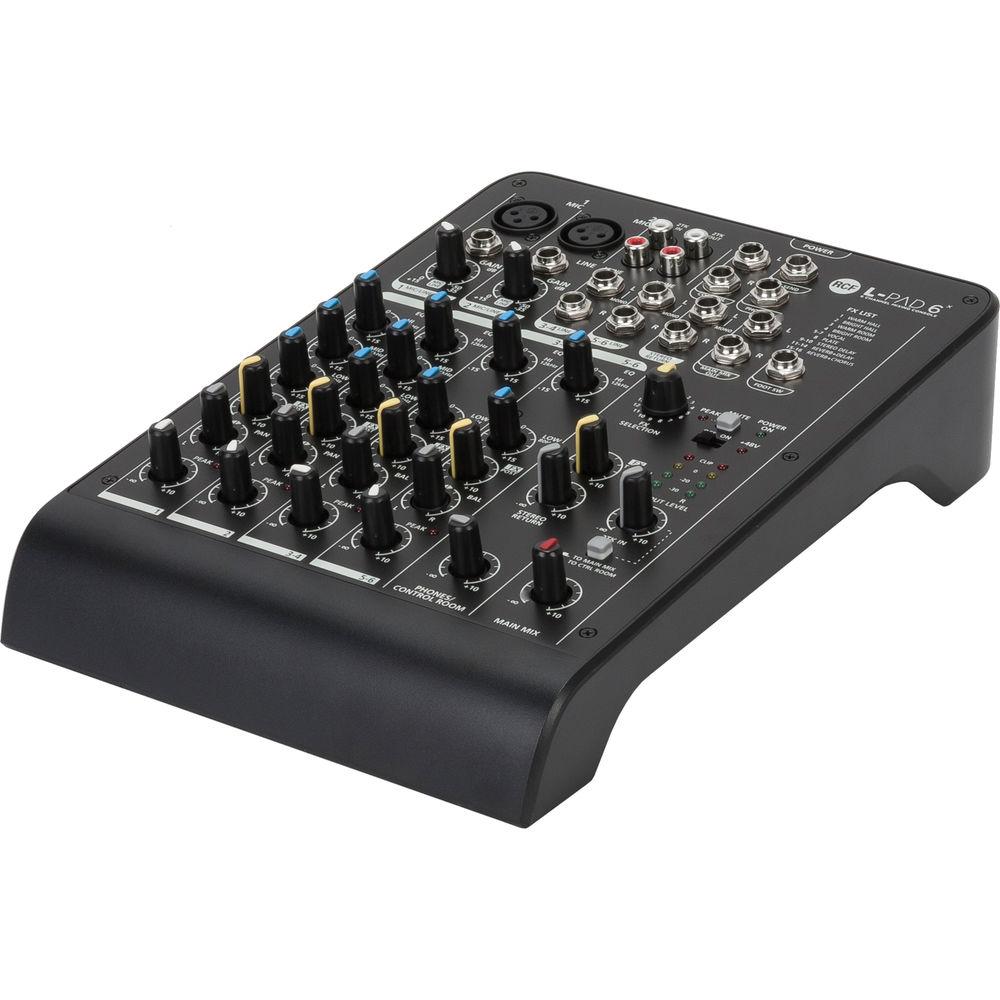 RCF LIVEPAD L-PAD 6X 6-Channel Mixing Console with Effects