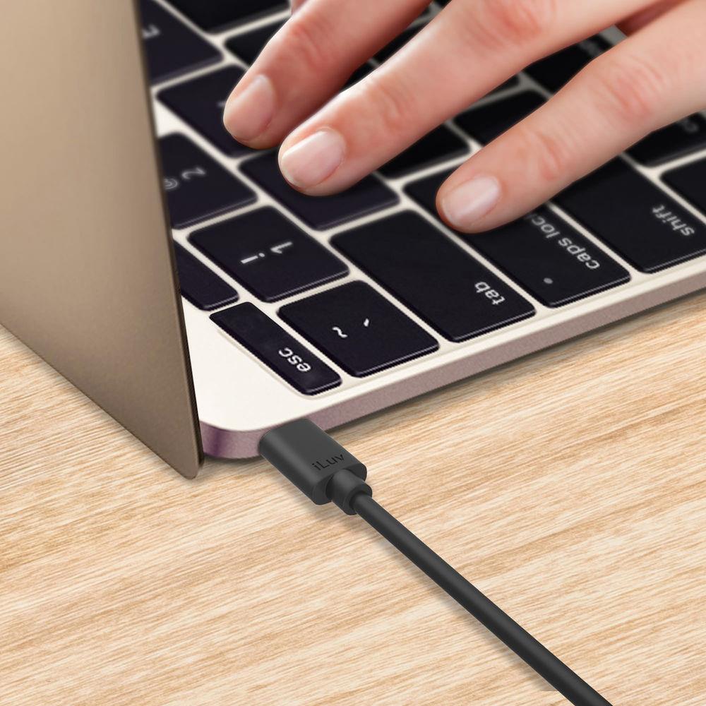 iLuv USB Type-C Male to USB Type-A Male Charge & Sync Cable