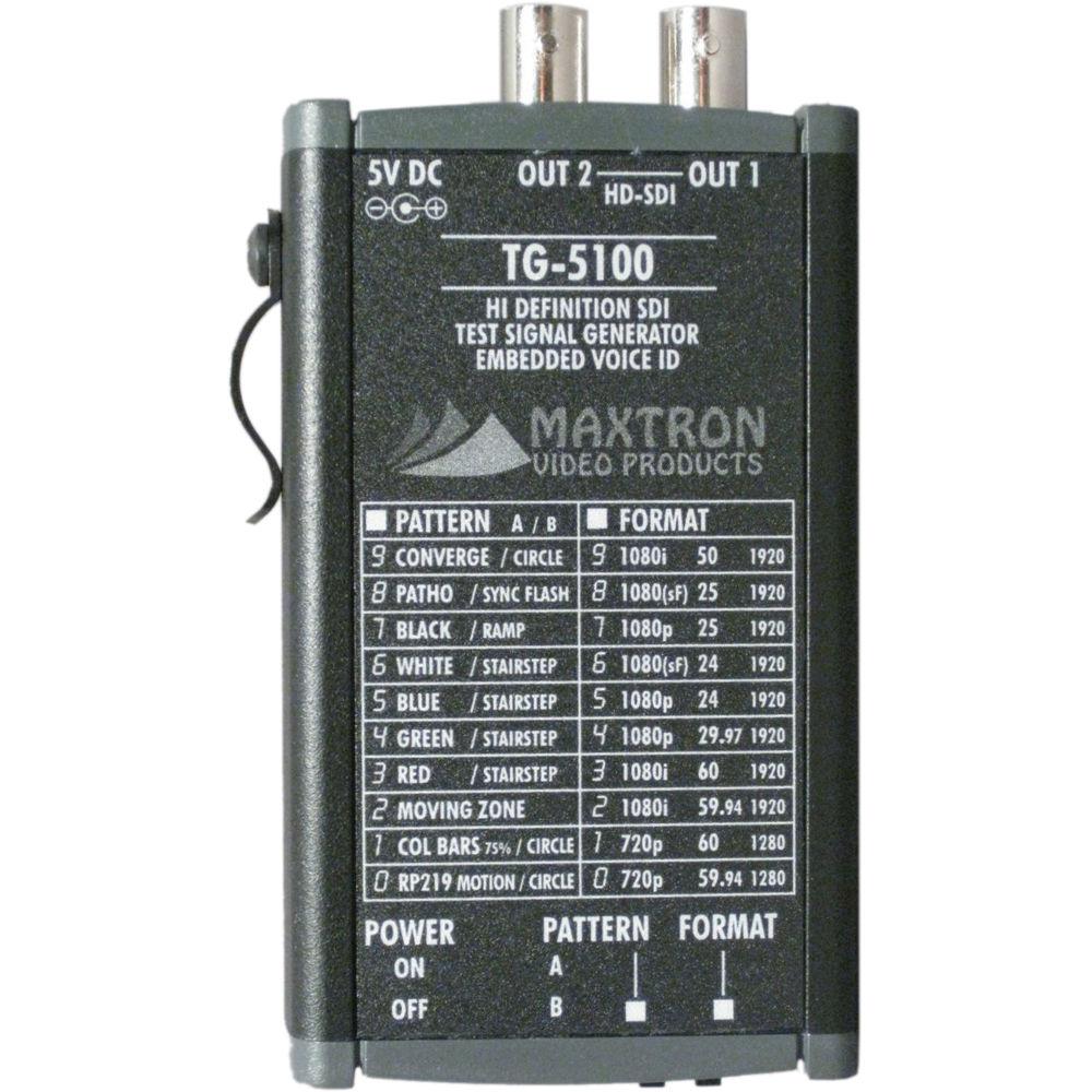 Maxtron TG-5100 Multi-Format HD-SDI Pattern Generator, Maxtron, TG-5100, Multi-Format, HD-SDI, Pattern, Generator