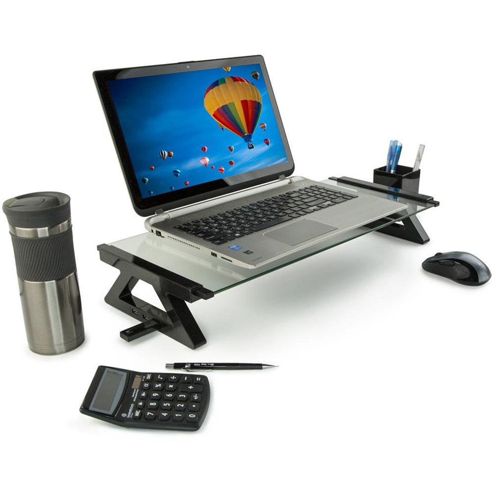 Mount-It! MI-7240 Ergonomic Slim Glass Stand