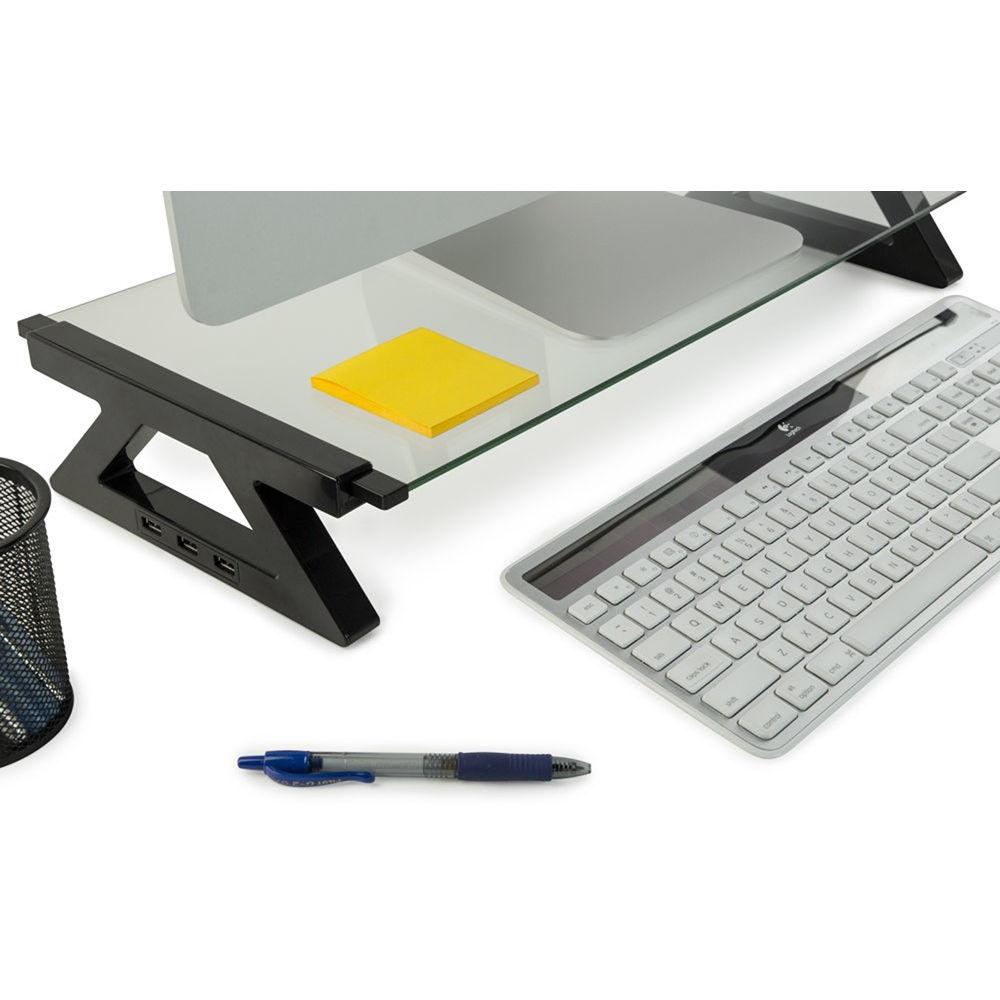 Mount-It! MI-7240 Ergonomic Slim Glass Stand