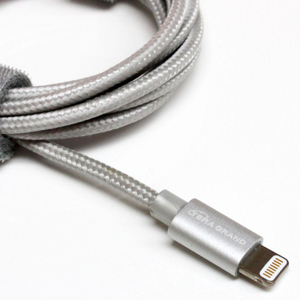 Tera Grand Apple MFi Lightning to USB Braided Cable with Aluminum Housing